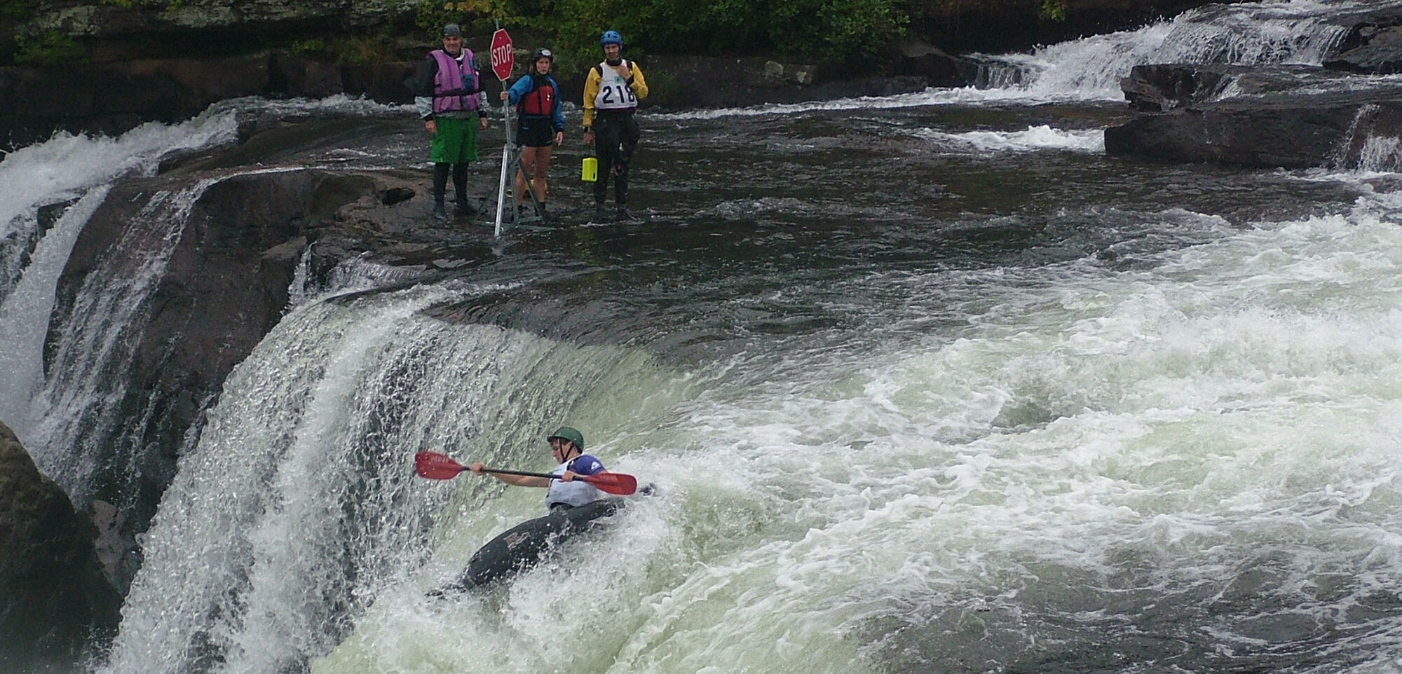 kayak falls